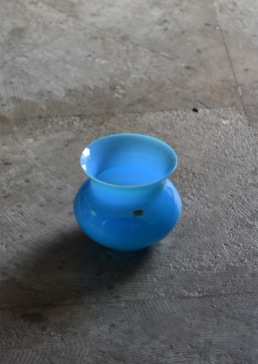 Erik Hoglund Turquoise Blue Vase H120 エリック・ホグラン