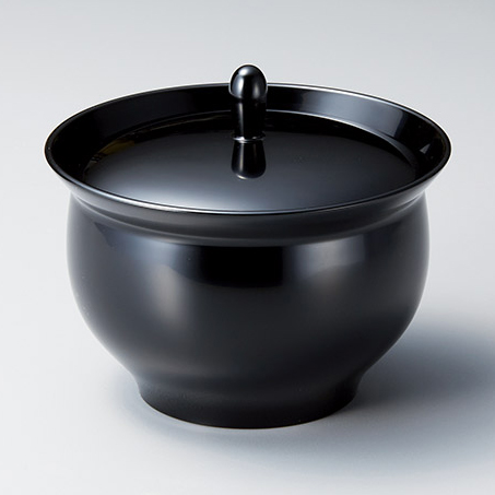 つまみ付菓子器 古代朱/日の出 漆塗り 蓋付き鉢 12-08103/08104 漆器の井助