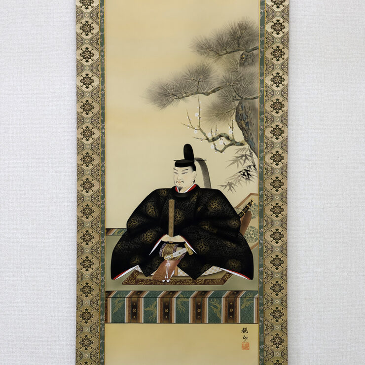 天神様 掛軸】尺五立 菅公御尊像 吉田観山 作 | 取扱い家具