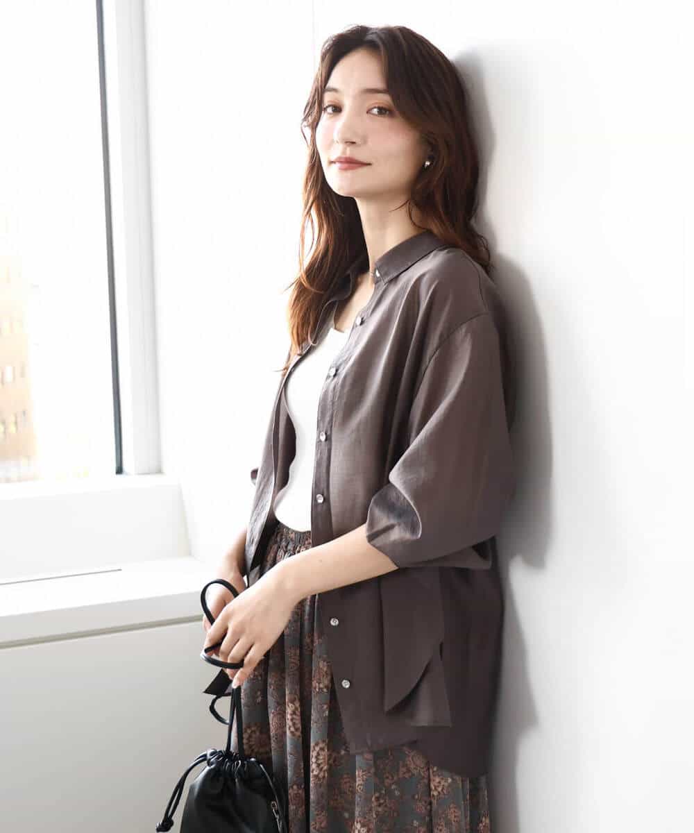 シアーシャツブラウス/洗える(ブラウス・シャツ) | MK MICHEL KLEIN(MK