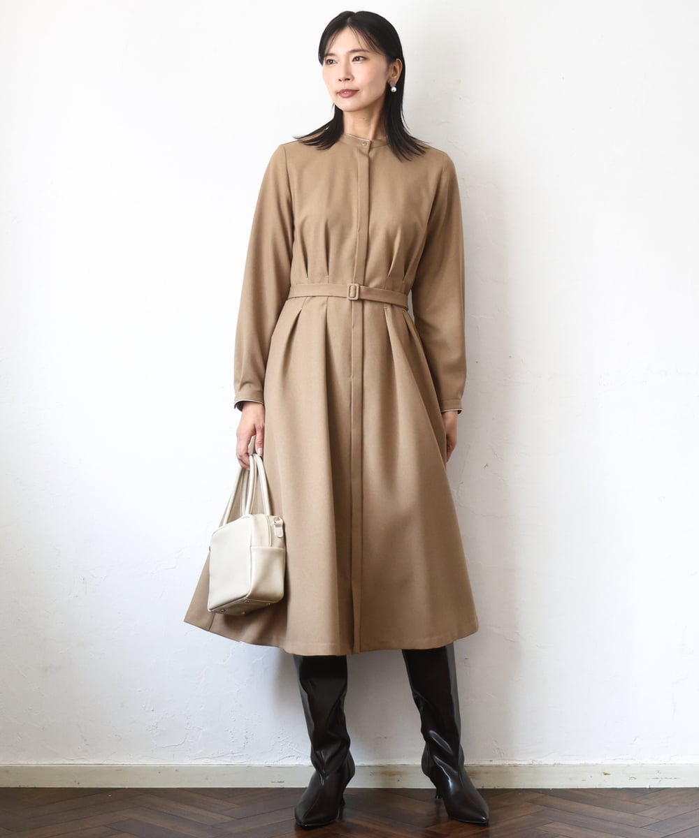 ウエストタックデザインワンピース/洗える(ワンピース) | MK MICHEL