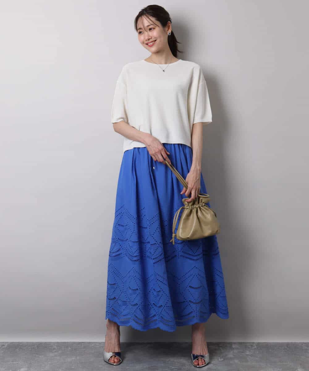 五分袖サマーニット(ニット・セーター) | MK MICHEL KLEIN(MK