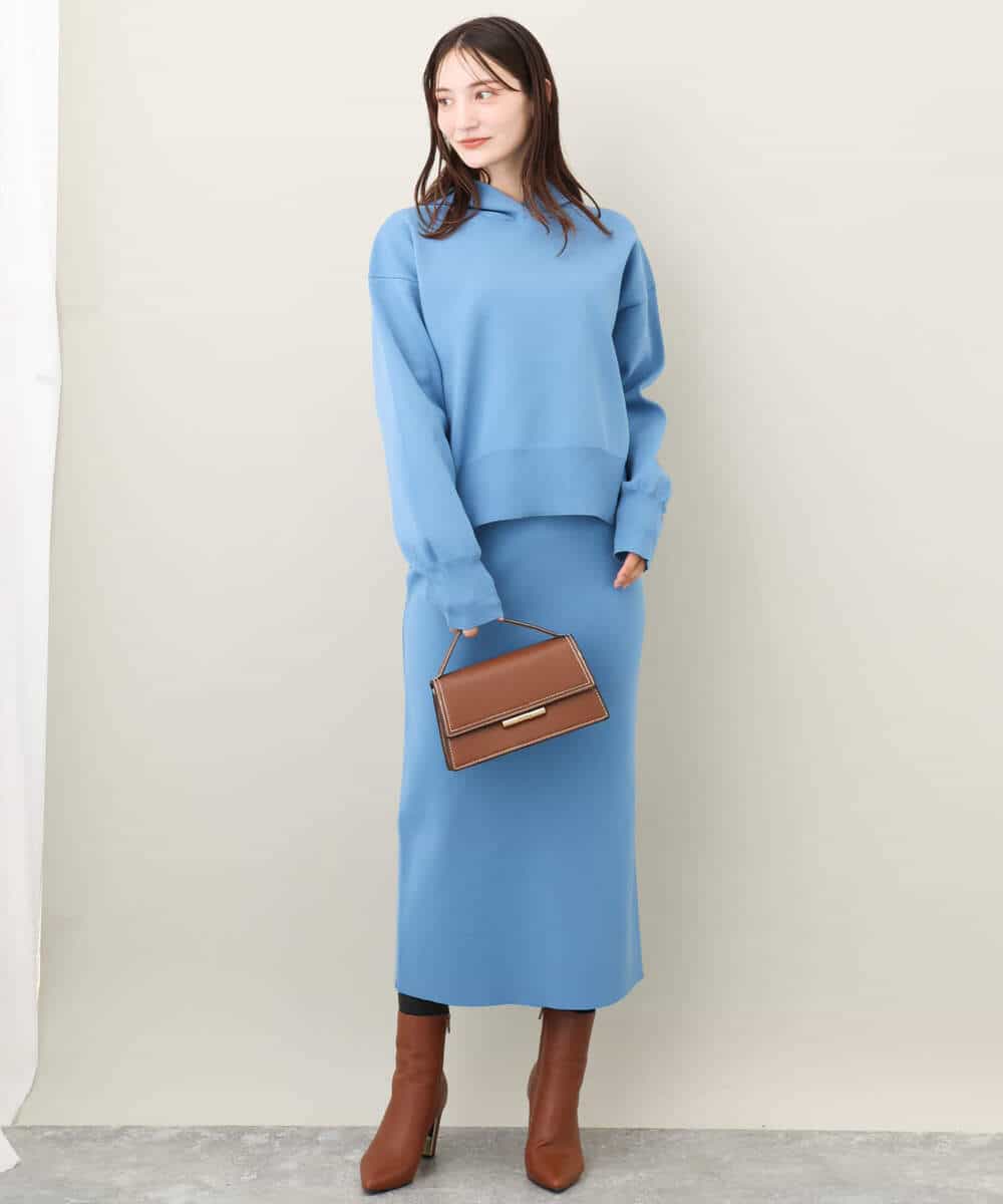 ニットナロースカート/洗える(ミモレ丈スカート) | MK MICHEL KLEIN(MK