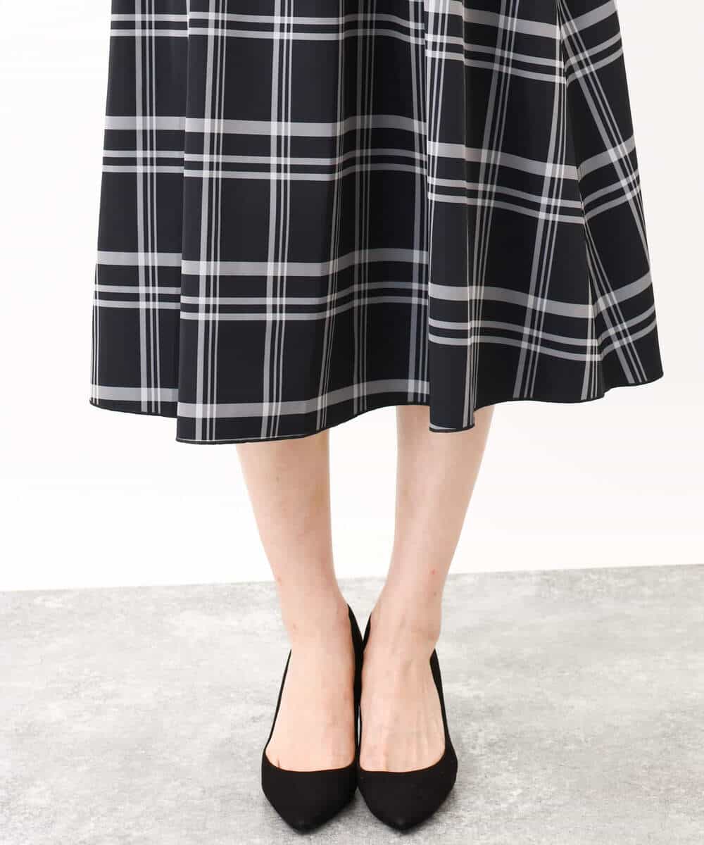 リバーシブルチェックスカート/洗える(ミモレ丈スカート) | MK MICHEL