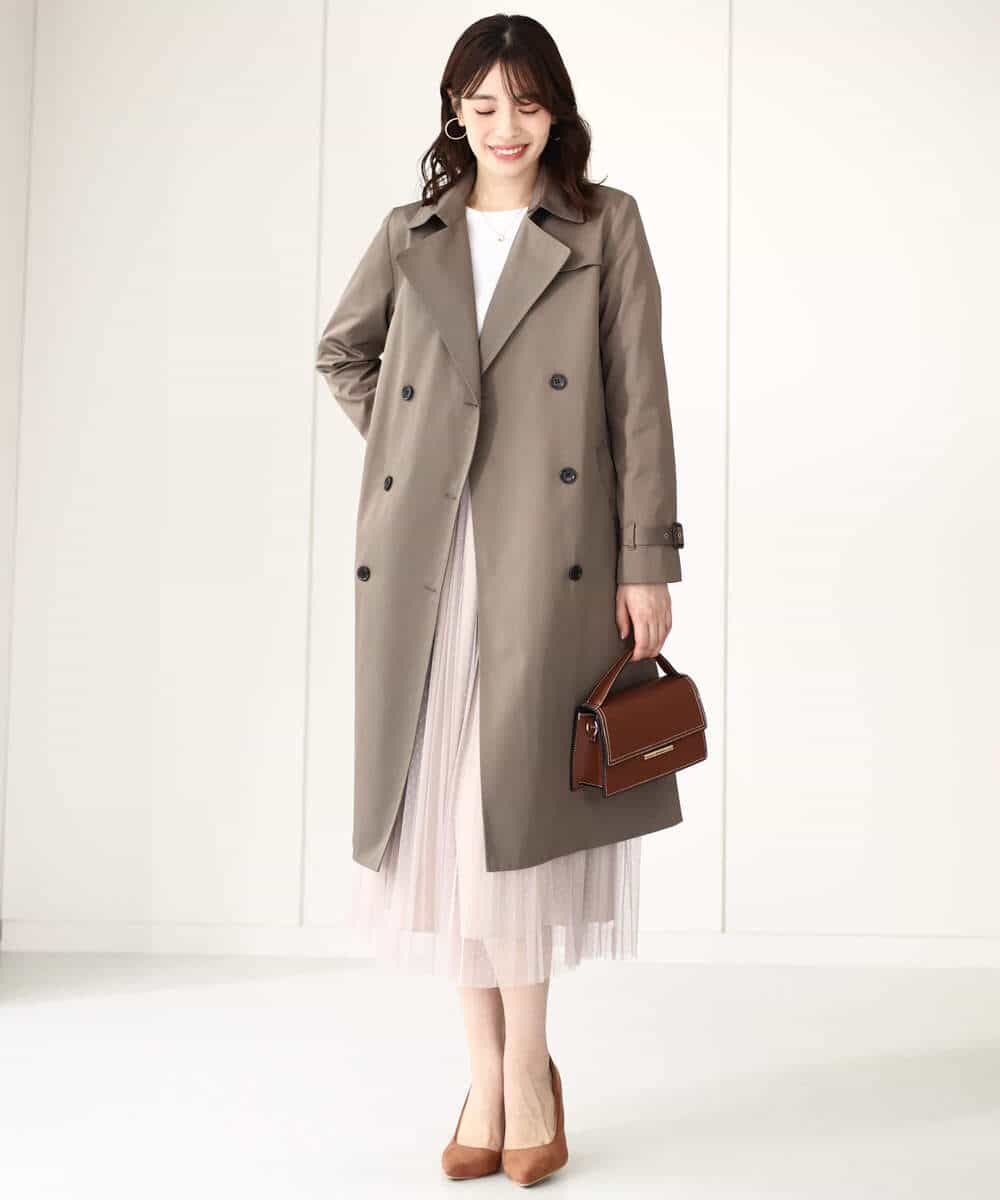 ベーシックツイルトレンチコート/洗える/WEB限定サイズあり(トレンチ