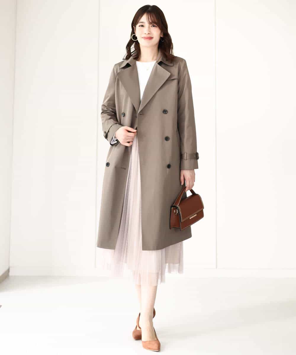ベーシックツイルトレンチコート/洗える/WEB限定サイズあり(トレンチ
