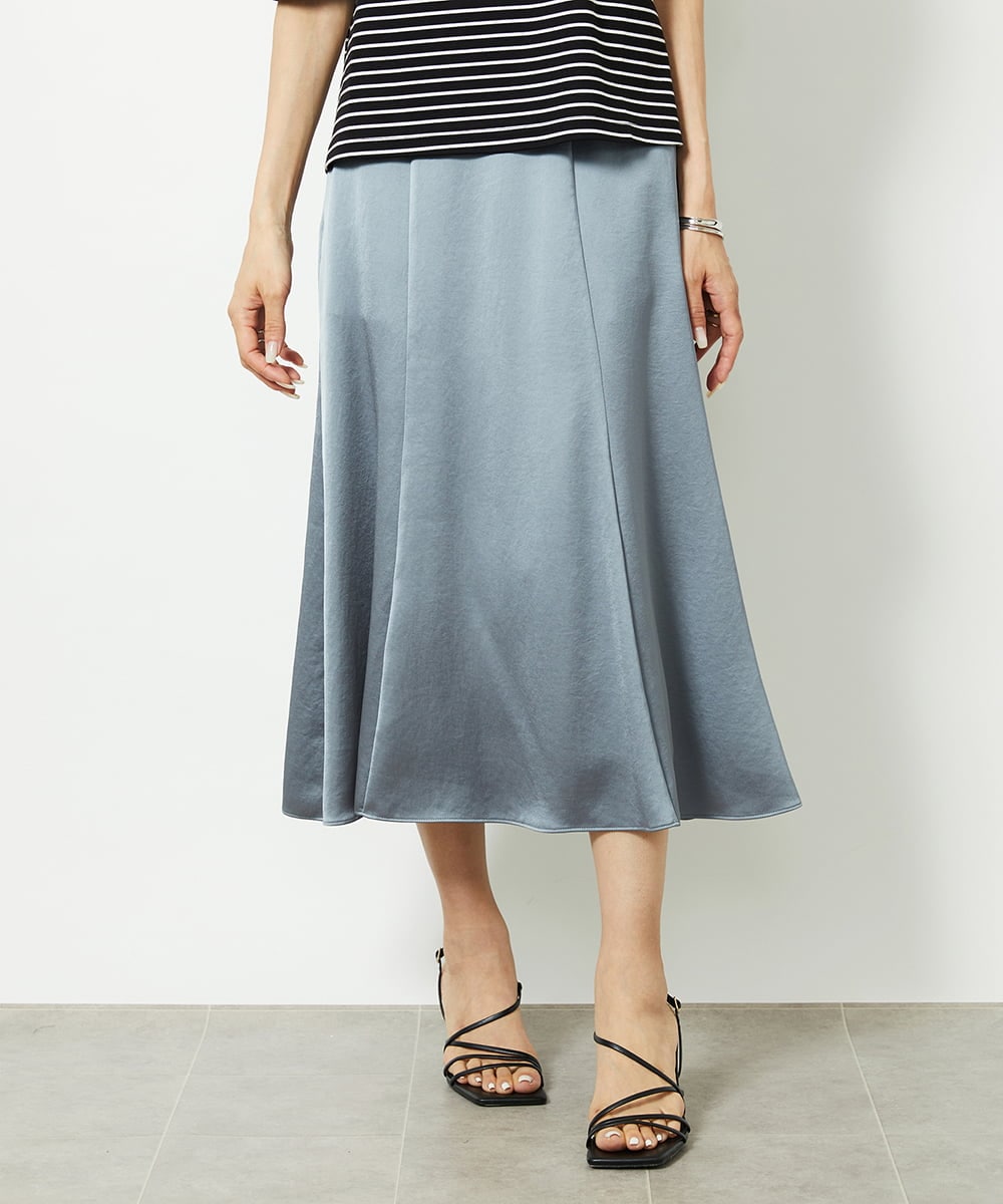 ヴィンテージサテンスカート(ミモレ丈スカート) | MICHEL KLEIN