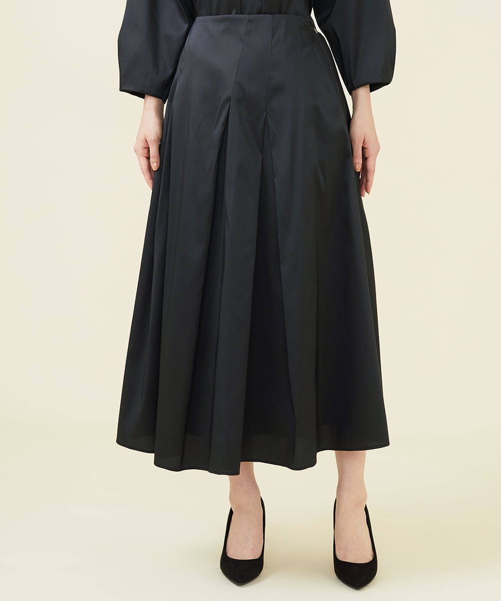 シルクタフタタックスカート(ミモレ丈スカート) | Sybilla(シビラ