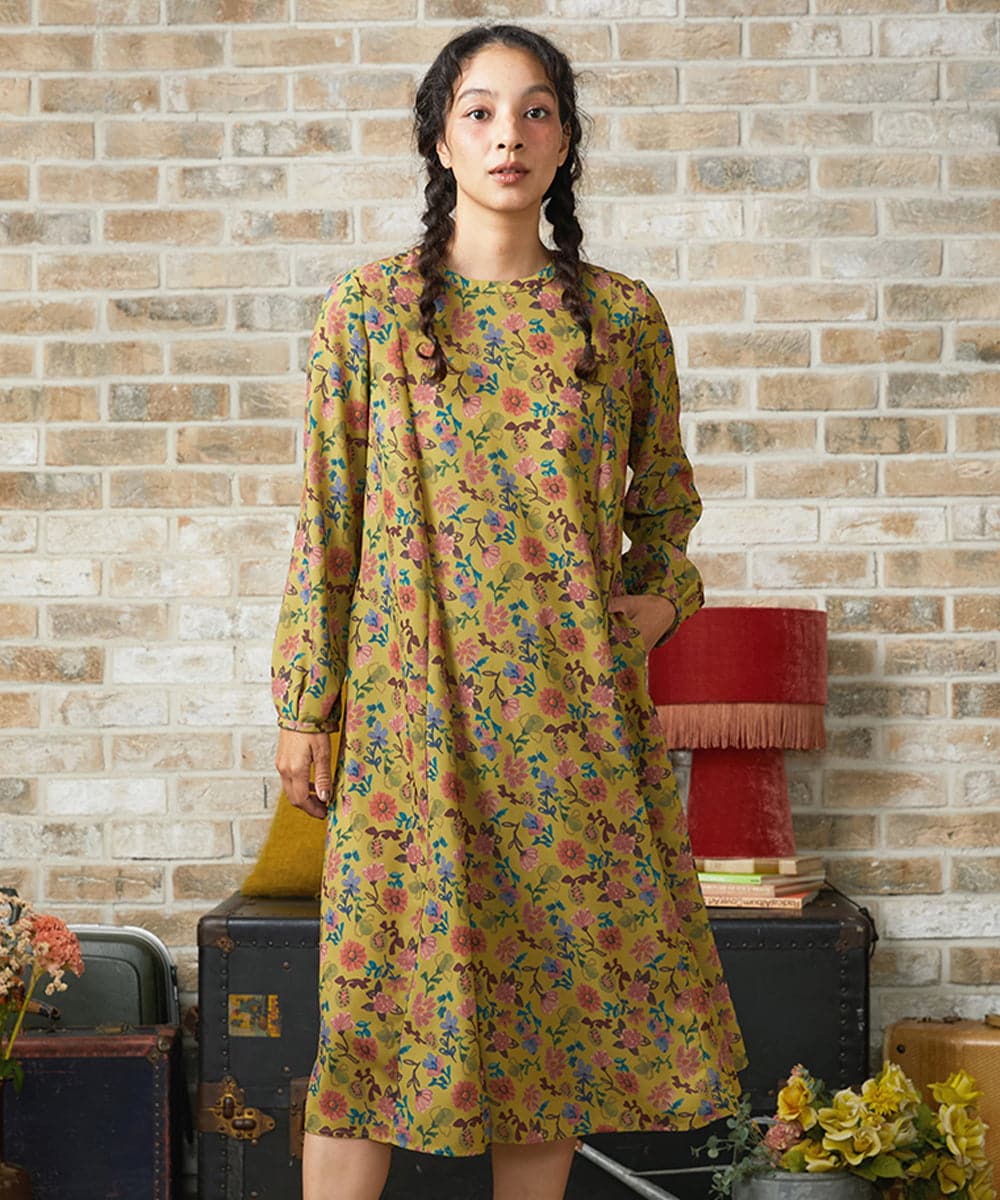 Bail de flores フラワープリントワンピース(ワンピース) | Jocomomola