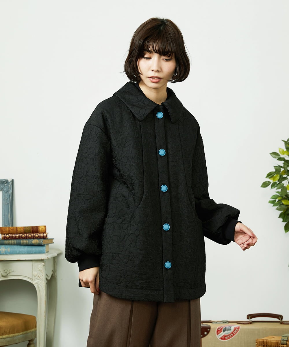 Linea フラワージャカード 中綿入りコート(その他のコート・ブルゾン