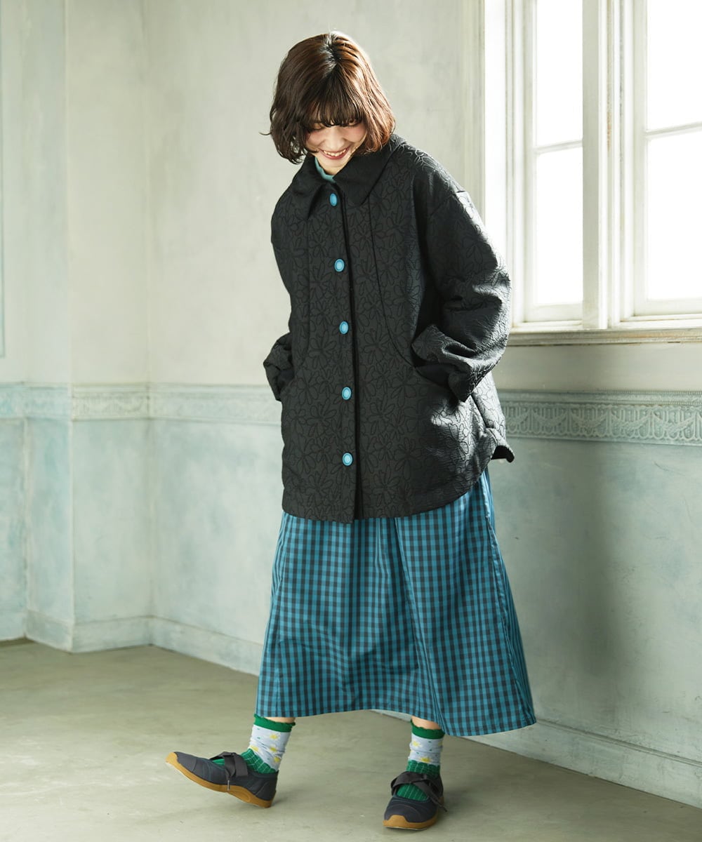 Linea フラワージャカード 中綿入りコート(その他のコート・ブルゾン