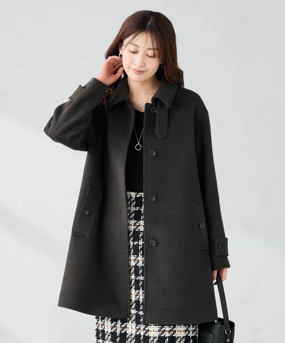 ステンカラーミディコート(ステンカラーコート) | a.v.v(アー・ヴェ