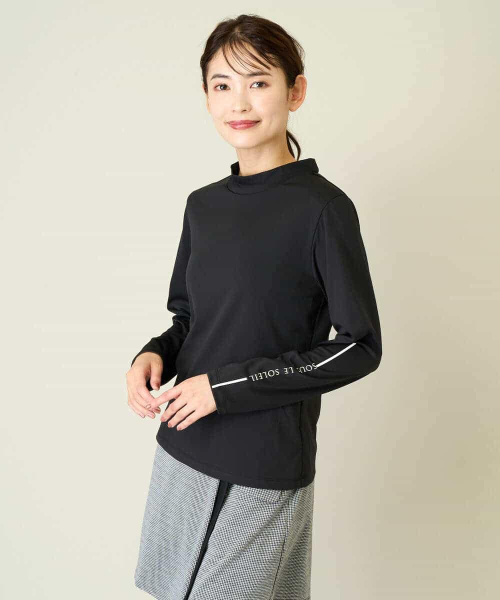レディースゴルフウエア モックネックインナー(カットソー・Tシャツ