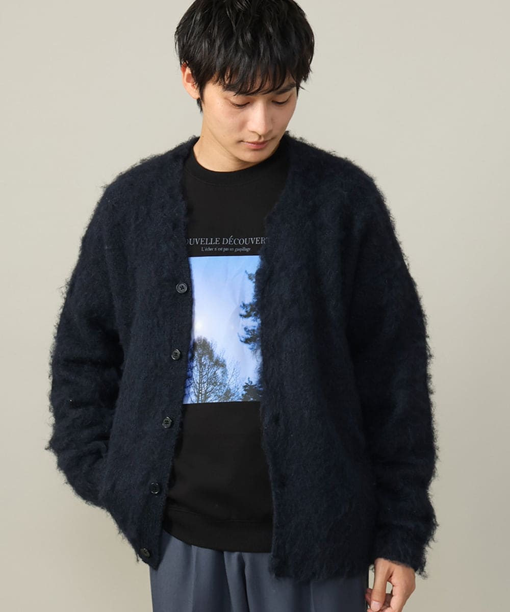 ユニセックス】起毛シャギーニットカーディガン(カーディガン) | a.v.v