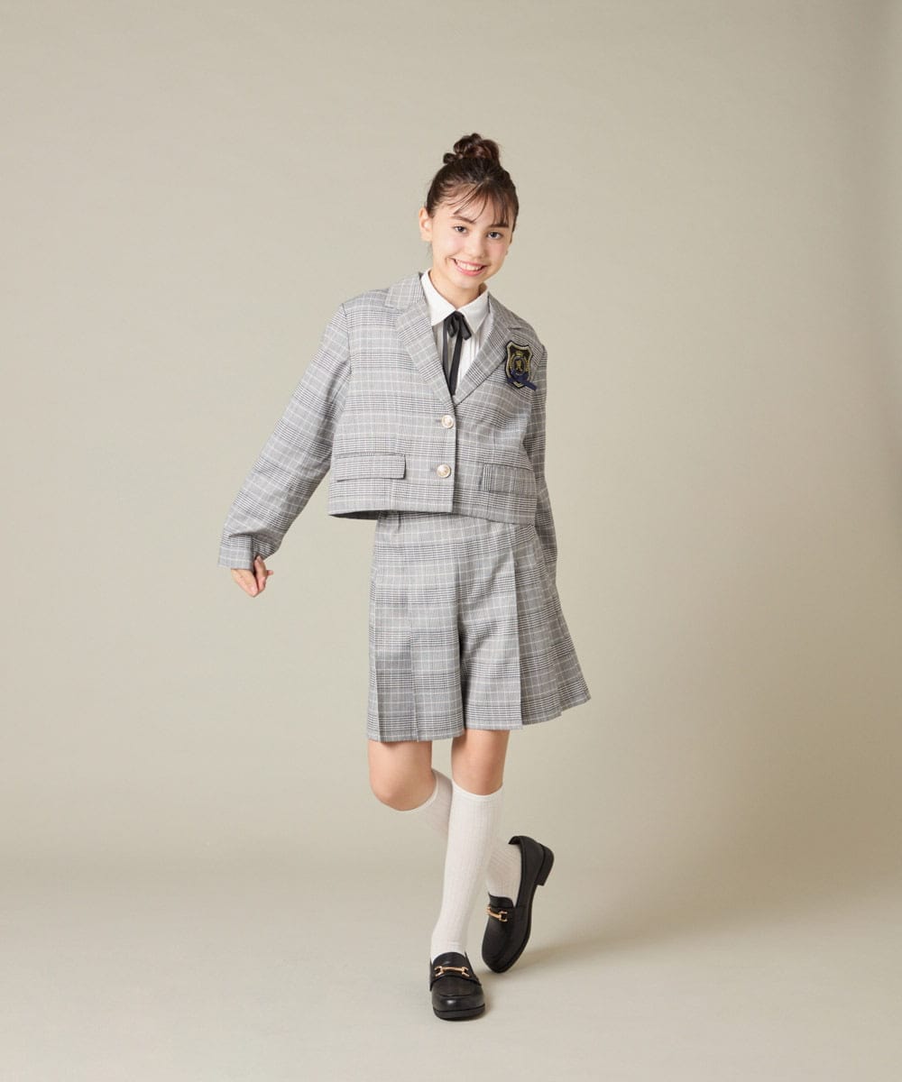 150-160]【2026 卒服】タックキュロットパンツ(ハーフ・ショート丈