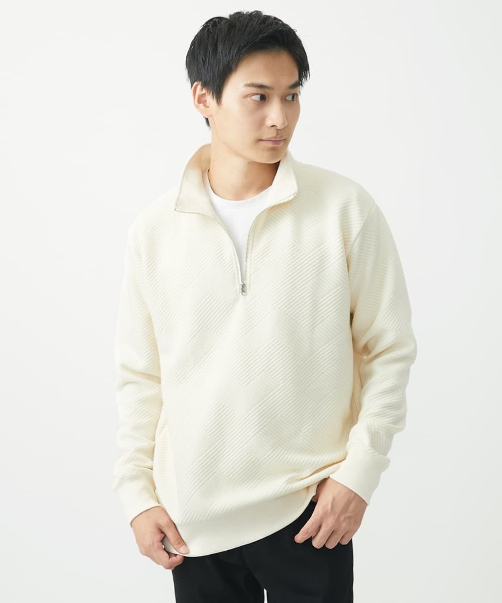 ハーフジッププルオーバー/イントレチャートフクレジャガード(その他の