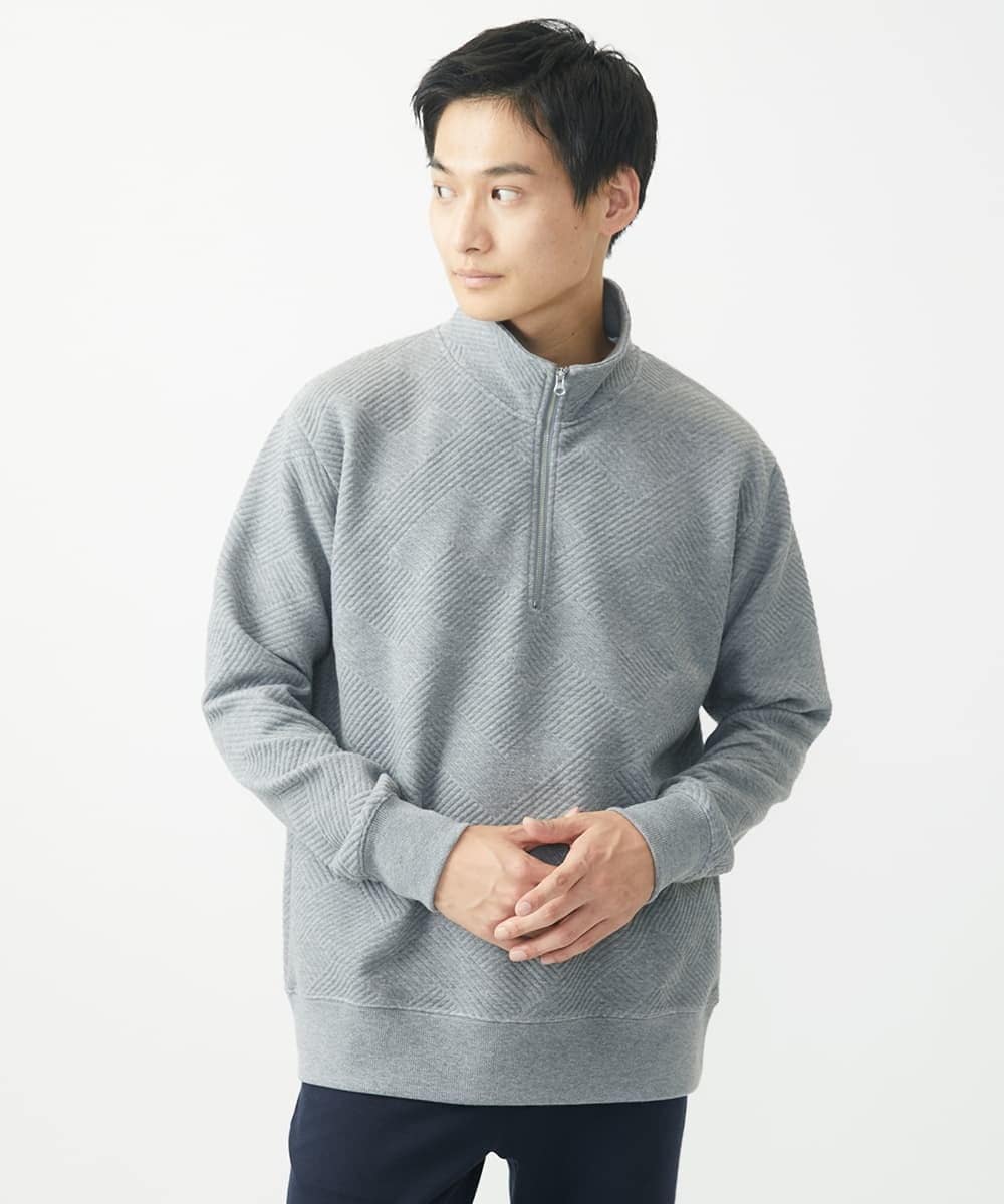 ハーフジッププルオーバー/イントレチャートフクレジャガード(その他の