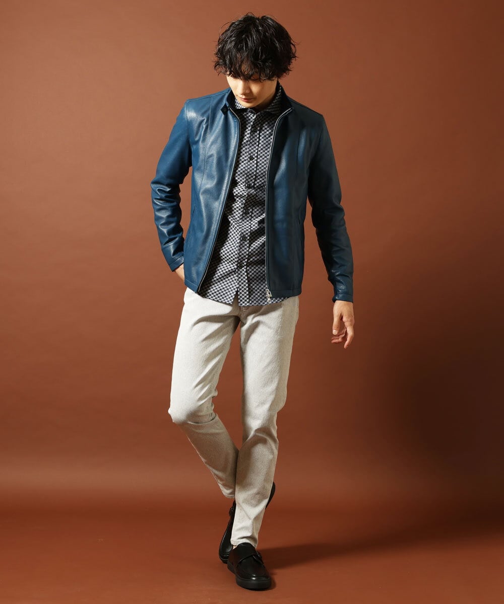 ラムレザーブルゾン(ライダースジャケット) | MK MICHEL KLEIN HOMME