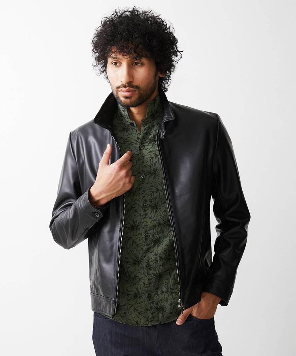 ラムレザーブルゾン(ライダースジャケット) | MICHEL KLEIN HOMME