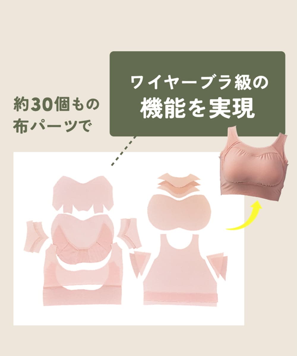 emmerday!（エマーデイ）感動シルエットノンワイヤーブラ(その他の