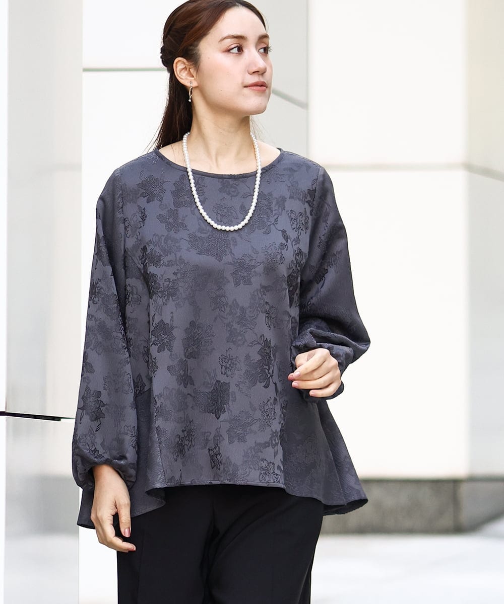 大きいサイズ】バックペプラムブラウス(ブラウス・シャツ) | eur3