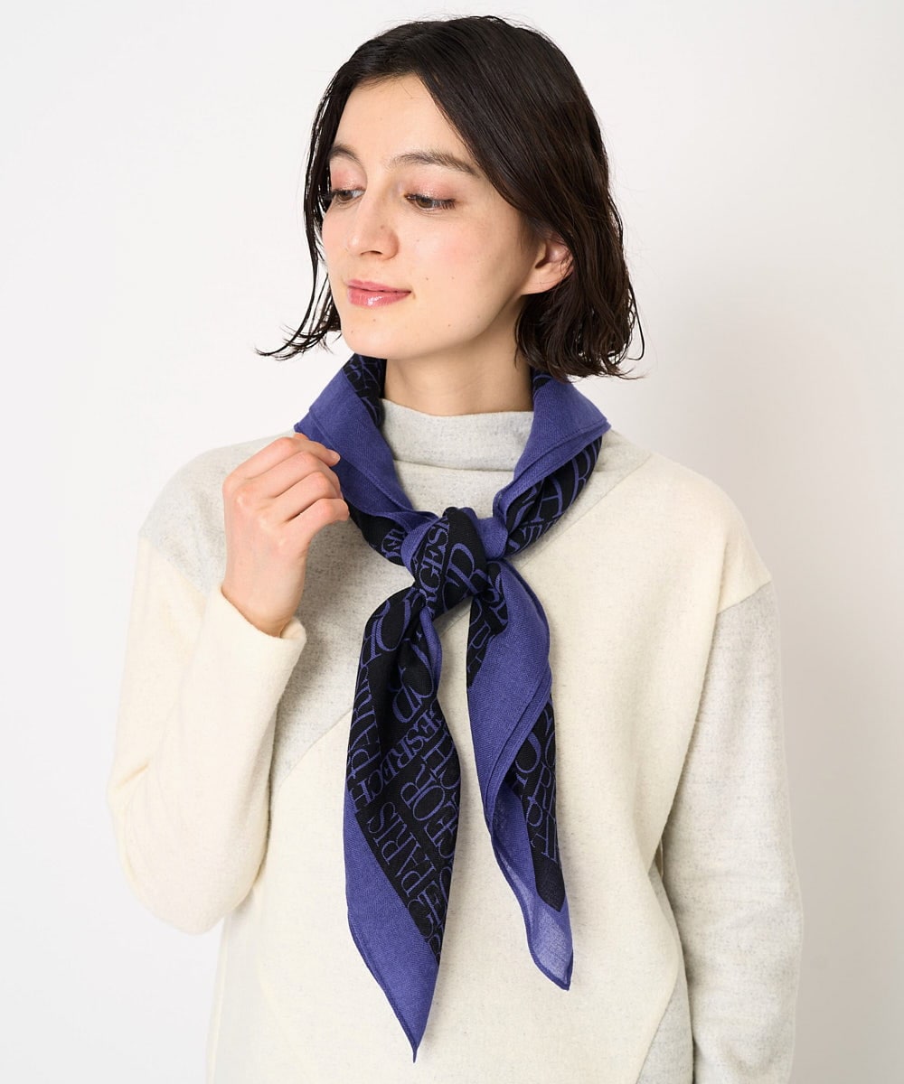 GRロゴ大判ウールスカーフ(ストール・マフラー・スヌード) | GEORGES