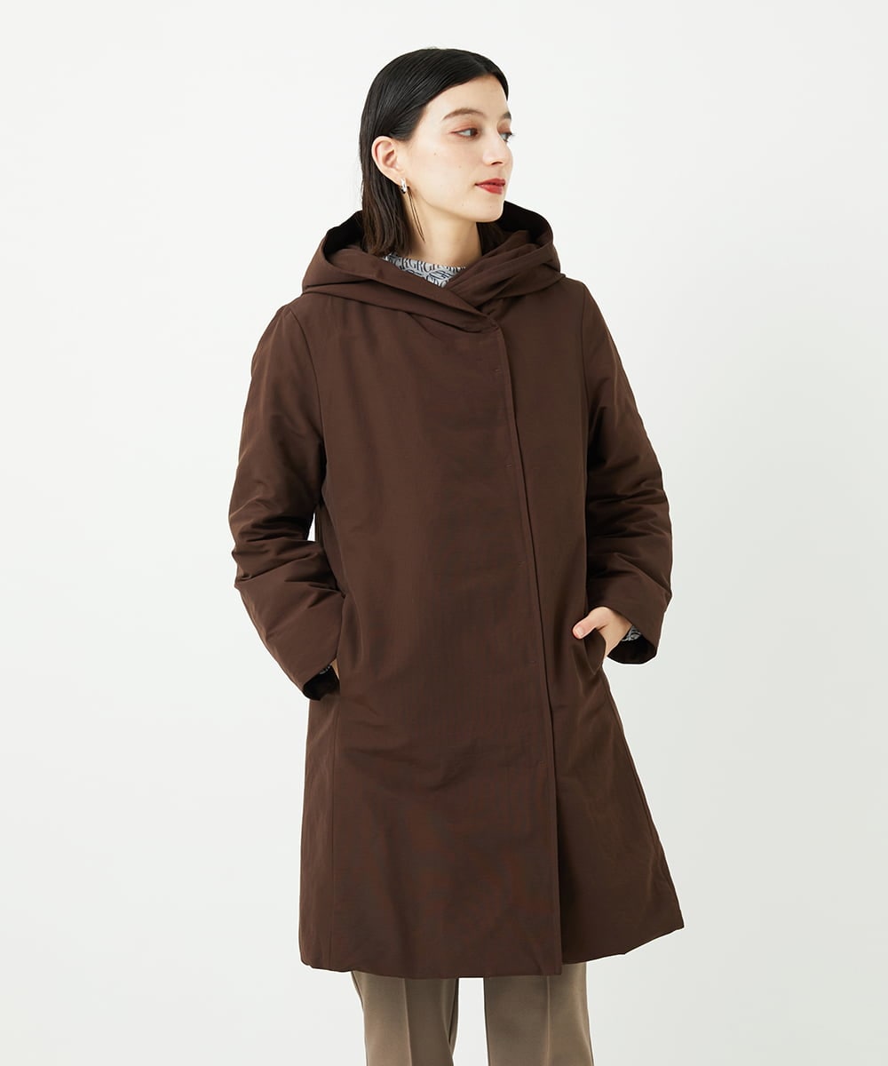 グログランステッチレスロングダウンコート(ダウンジャケット・コート