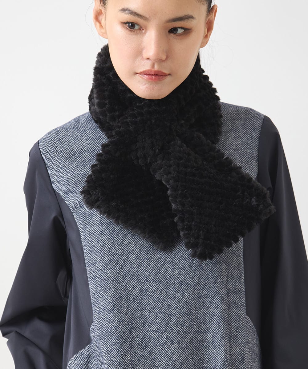 小さいサイズ/2WAY】フェイクファーティペット(ストール・マフラー