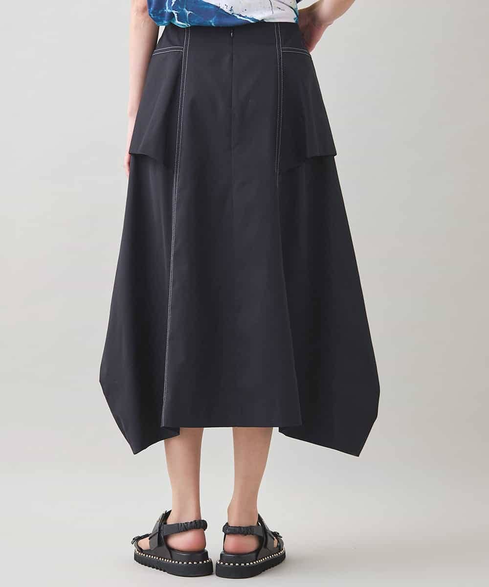 立体タックデザインフレアスカート/洗える(ロング・マキシ丈スカート