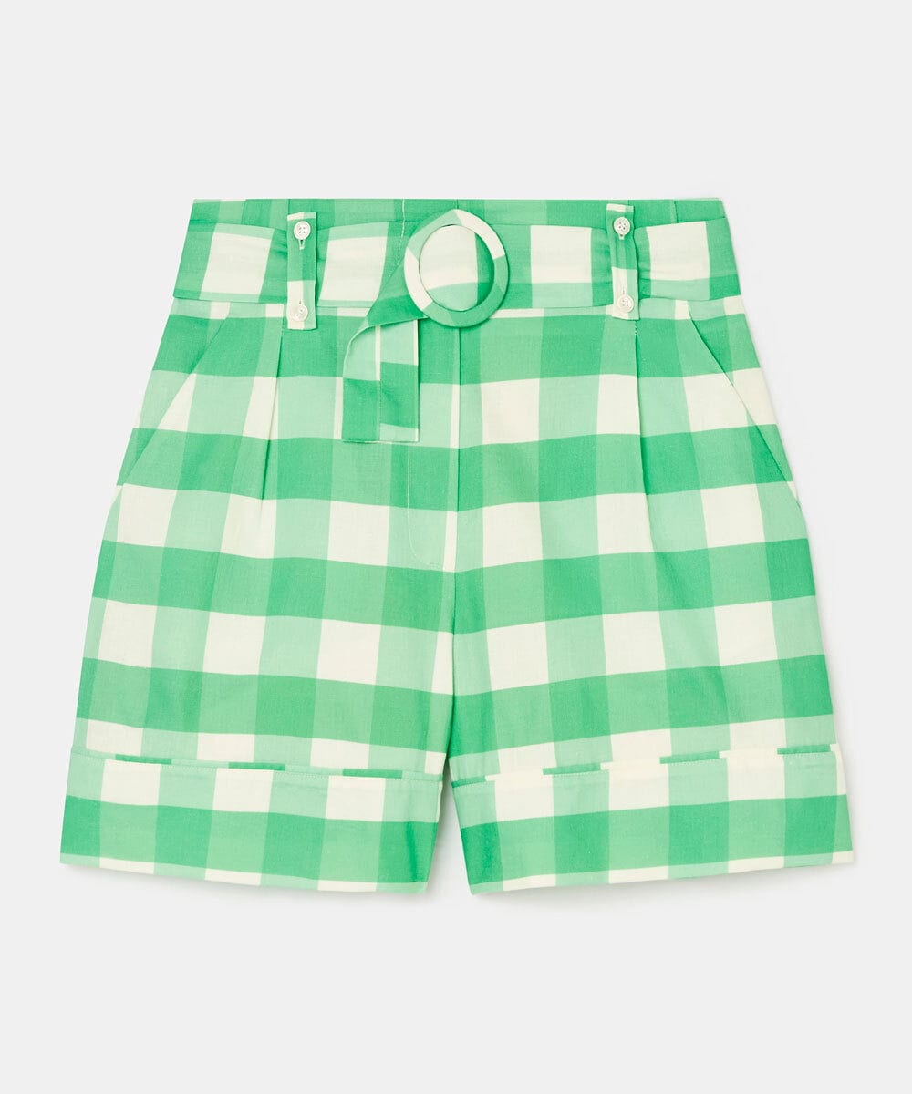 ギンガムチェックショートパンツ(ハーフ・ショート丈パンツ) | TARA