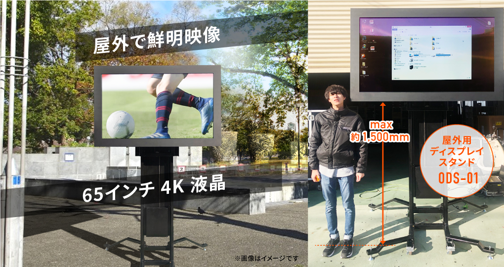 屋外対応モニターJDS-OD65 ｜アイレスオリジナル（液晶モニター