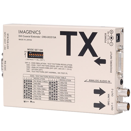 CRO-DCE15ATX｜IMAGENICS（伝送器）｜映像周辺機器のレンタルなら