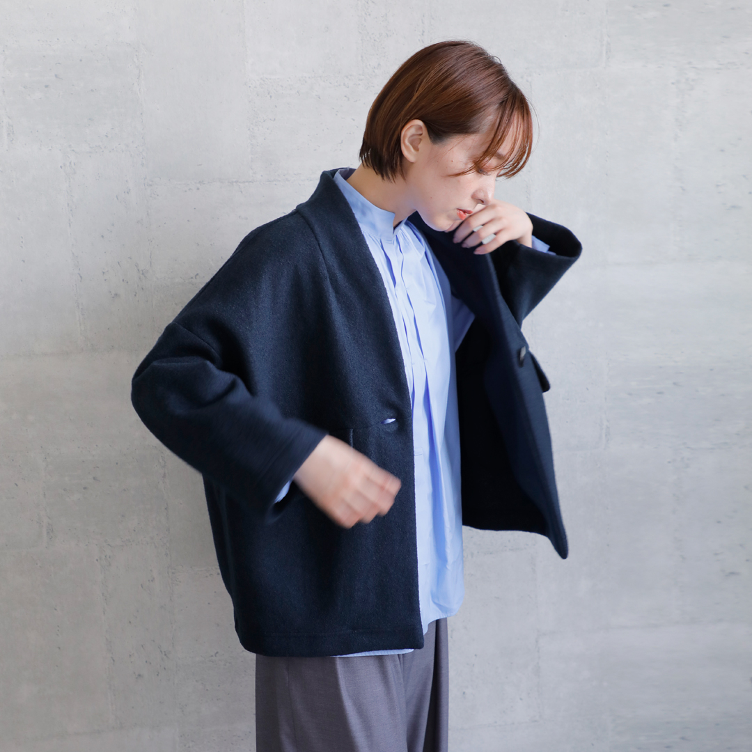 SI-HIRAI スーヒライ ウールリングヤーン 圧縮ジャージー フラップ