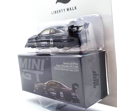 MINI GT #797 NISSAN LB-ER34 SUPER SILHOUETTE SKYLINE INDONESIA