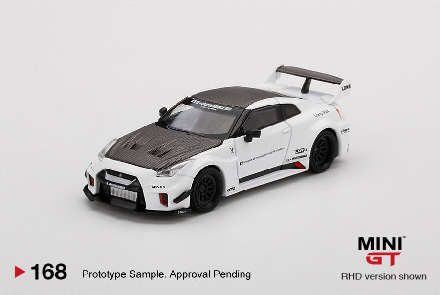 MINI GT #168 LB-Silhouette WORKS GT NISSAN 35GT-RR Ver.1 White – J