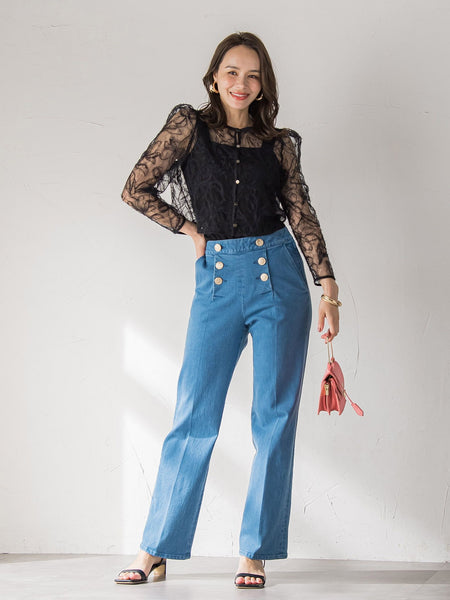 マリンデニムパンツ≪洗濯機で洗える≫ | Viaggio Blu（ビアッジョ