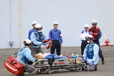 むつ小川原国家石油備蓄基地における陸上防災訓練の実施について