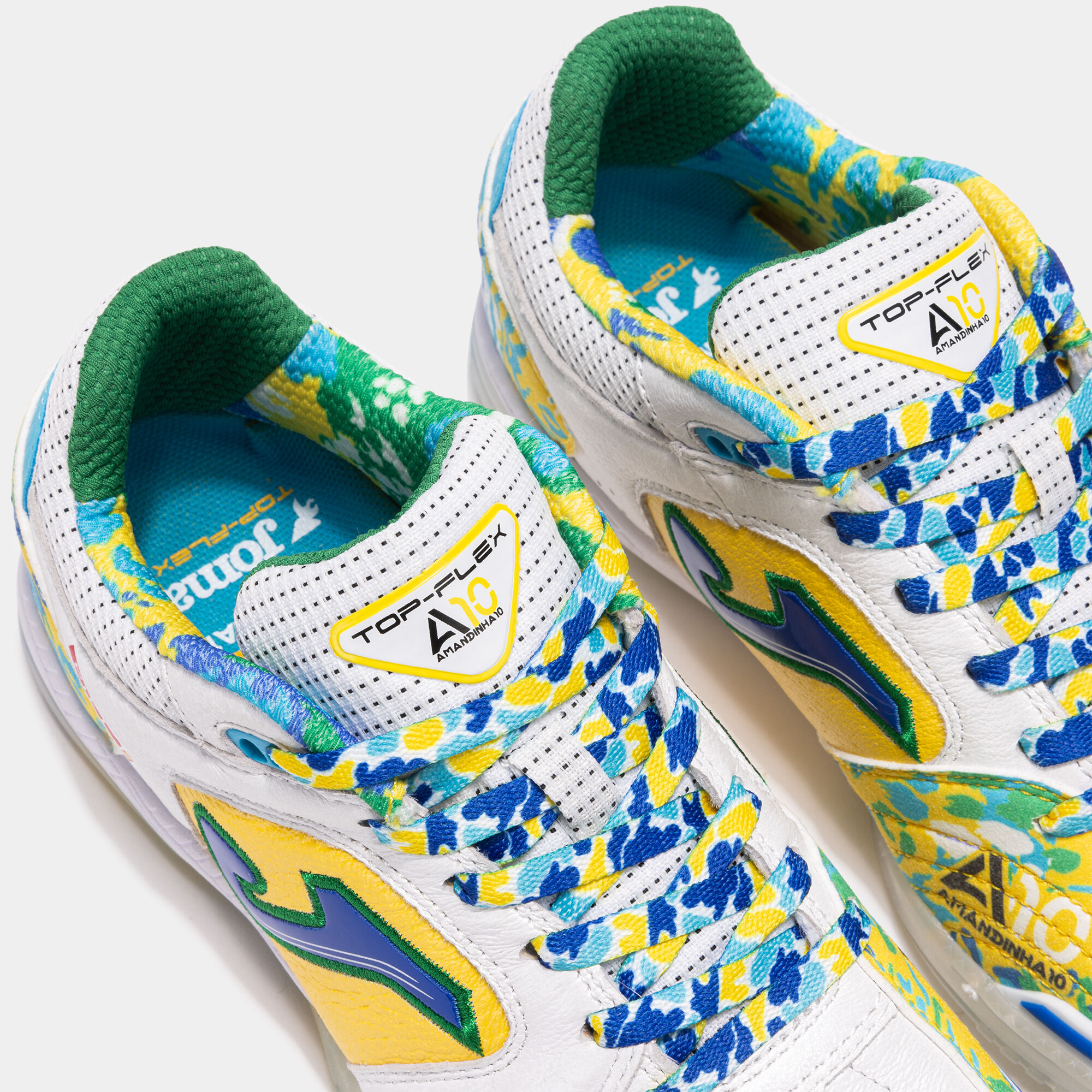 Futsal shoes Top Flex 24 Amandinha indoor white yellow | JOMA®
