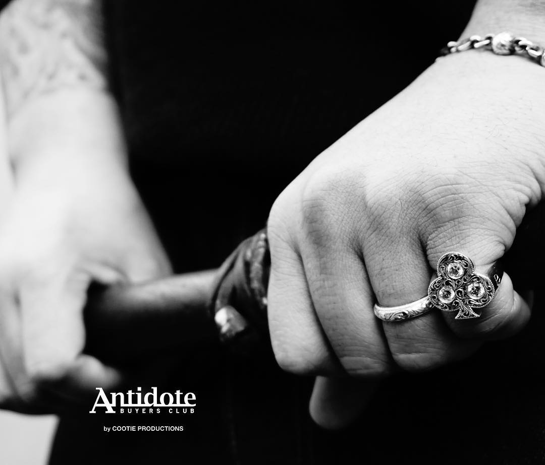 ANTIDOTE BUYERS CLUB/Engraved Club Ring（Silver） - JONAS