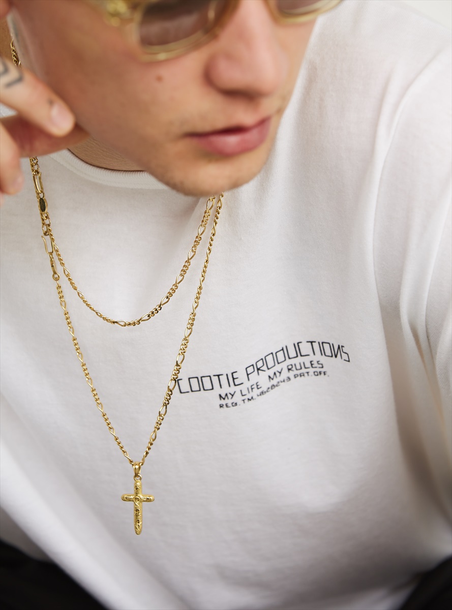 ANTIDOTE BUYERS CLUB/Engraved Cross Pendant（Silver） - JONAS