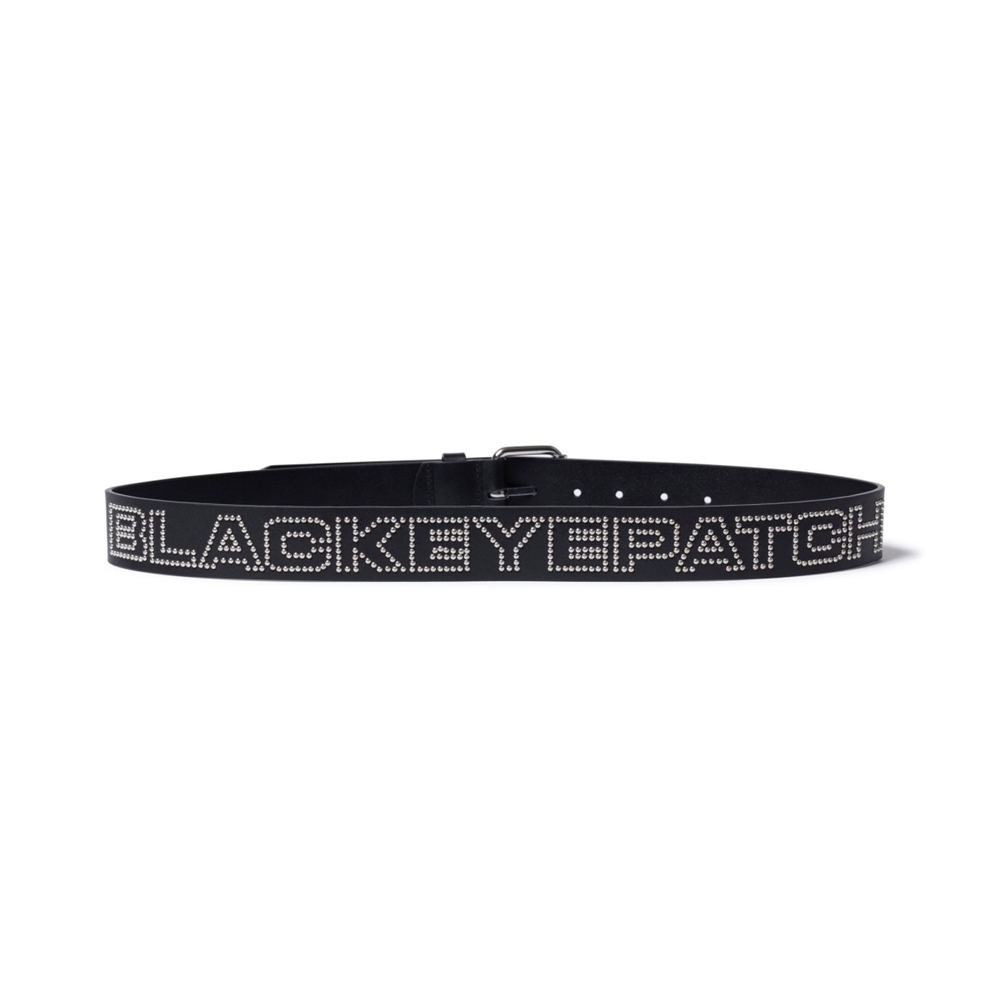 BlackEyePatch/STUDDED LEATHER BELT（BLACK） - JONAS
