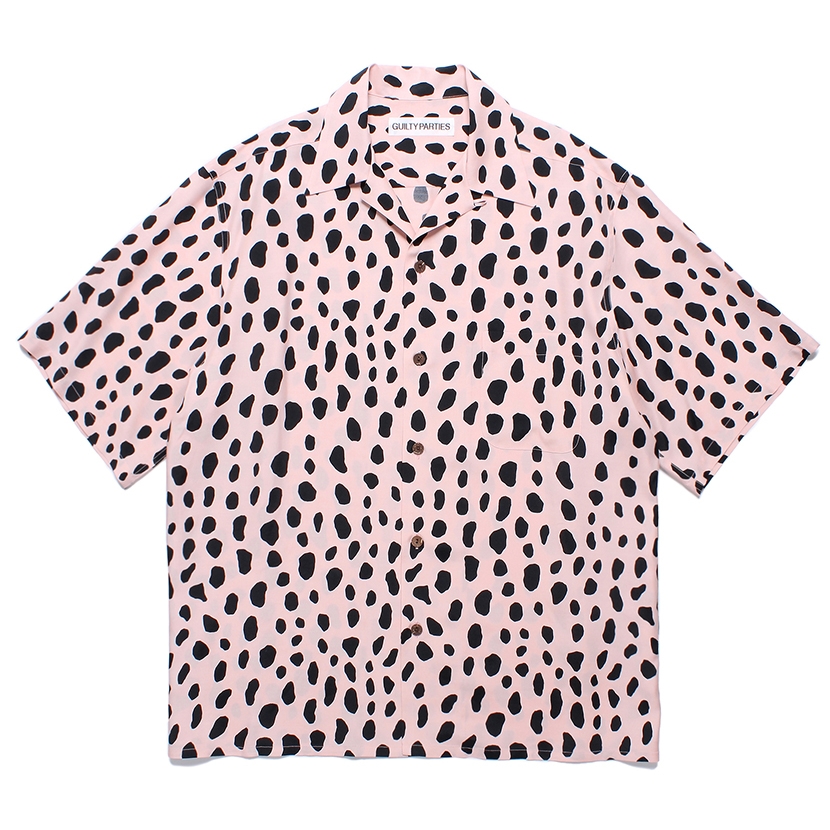 WACKO MARIA/LEOPARD HAWAIIAN SHIRT（PINK）［レオパードハワイアン