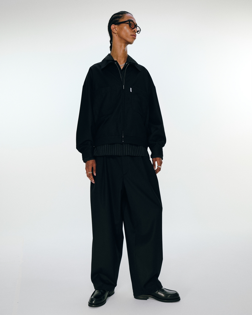 COOTIE PRODUCTIONS/CA/W Flannel Work Jacket（Black）［ワークJKT-24