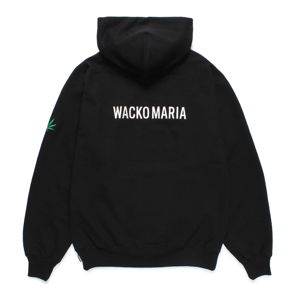 WACKO MARIA/HIGH TIMES / HEAVY WEIGHT HOODED SWEAT SHIRT（BLACK