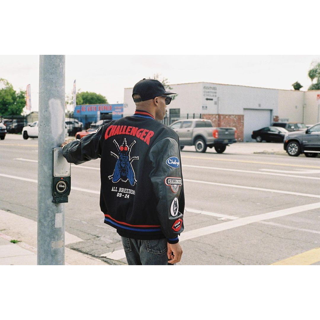 CHALLENGER/15th VARSITY JACKET（BLACK）［15周年ヴァーシティJKT-24