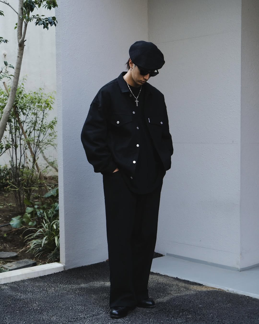 COOTIE PRODUCTIONS/Needle Punch Twill 3rd Type Jacket（Black