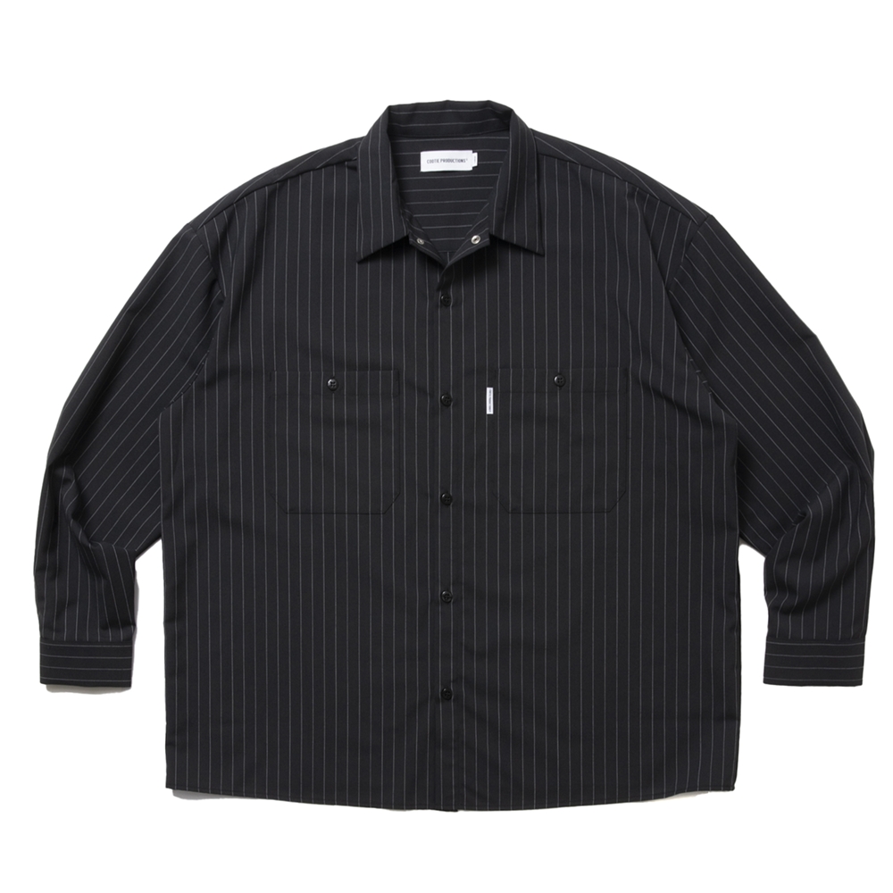 COOTIE PRODUCTIONS/T/W Work L/S Shirt（Stripe）［ワークシャツ-25春