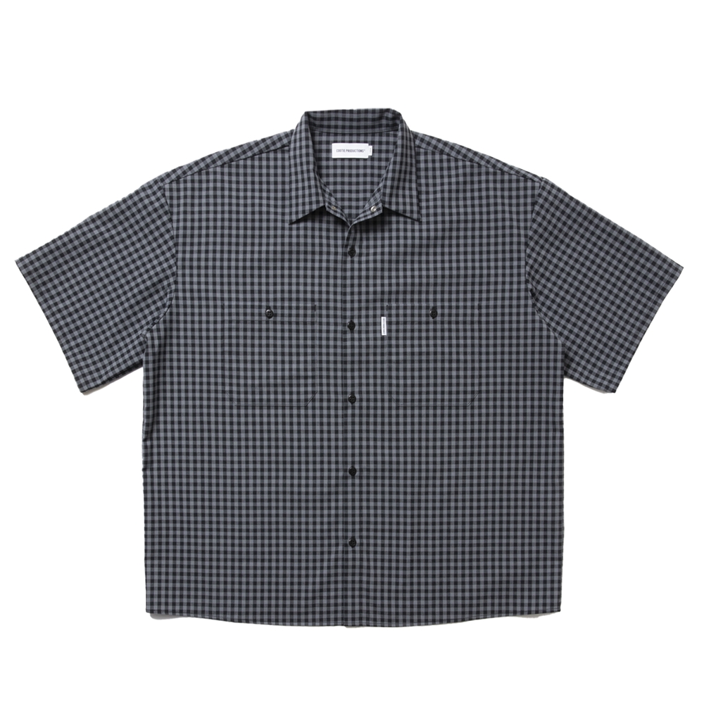 COOTIE PRODUCTIONS/T/W Work S/S Shirt（Gingham Check）［ワーク
