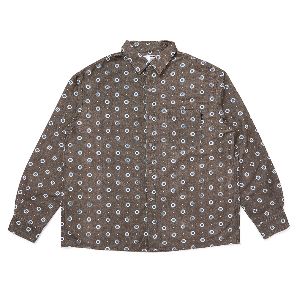 CHALLENGER/CLASSIC FLANNEL SHIRT（BROWN）［クラシックフランネル