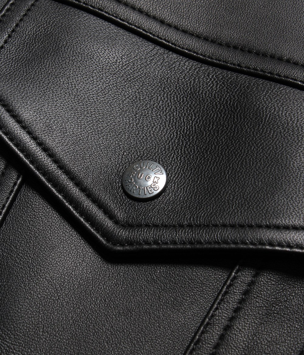 WACKO MARIA/LEATHER TRUCKER JACKET（BLACK）［レザートラッカーJKT